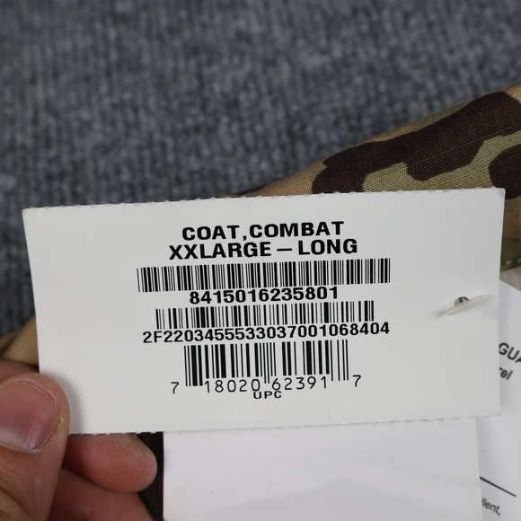 US Army Combat Uniform Jacket Mens 2XL Long OCP Camo Insect Guard Ripstop - Picture 5 of 16